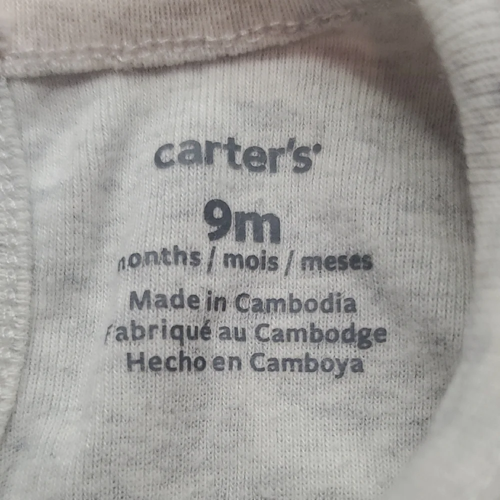 Carter's White Bodysuit with Purple and Orange Flowers